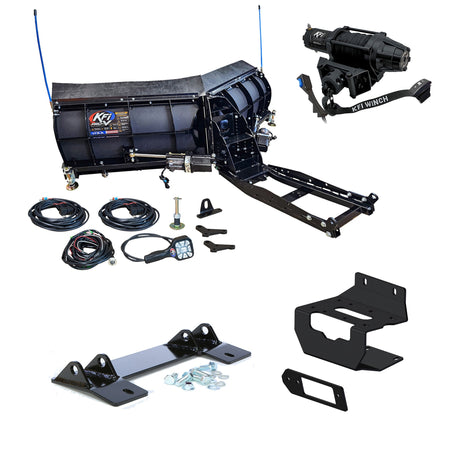 KFI V-Plow Snowplow Kit fits 2016-on Honda Pioneer 1000, 1000-5, 1000-6 - MojoMotoSport.com