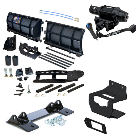 KFI V-Plow Snowplow Kit fits 2016-on Honda Pioneer 1000, 1000-5, 1000-6 - MojoMotoSport.com
