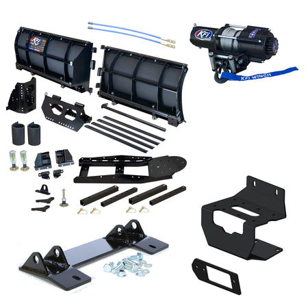 KFI V-Plow Snowplow Kit fits 2016-on Honda Pioneer 1000, 1000-5, 1000-6 - MojoMotoSport.com