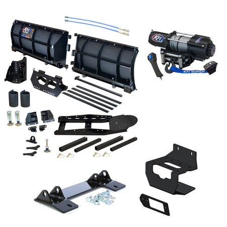 KFI V-Plow Snowplow Kit fits 2016-on Honda Pioneer 1000, 1000-5, 1000-6 - MojoMotoSport.com