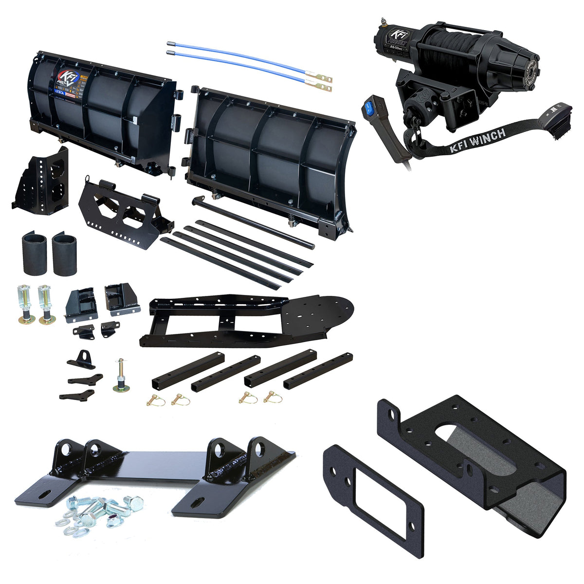 KFI Pro-V Snowplow Kit Can-Am Defender HD5 HD7 HD8 HD9 HD10 - MojoMotoSport.com
