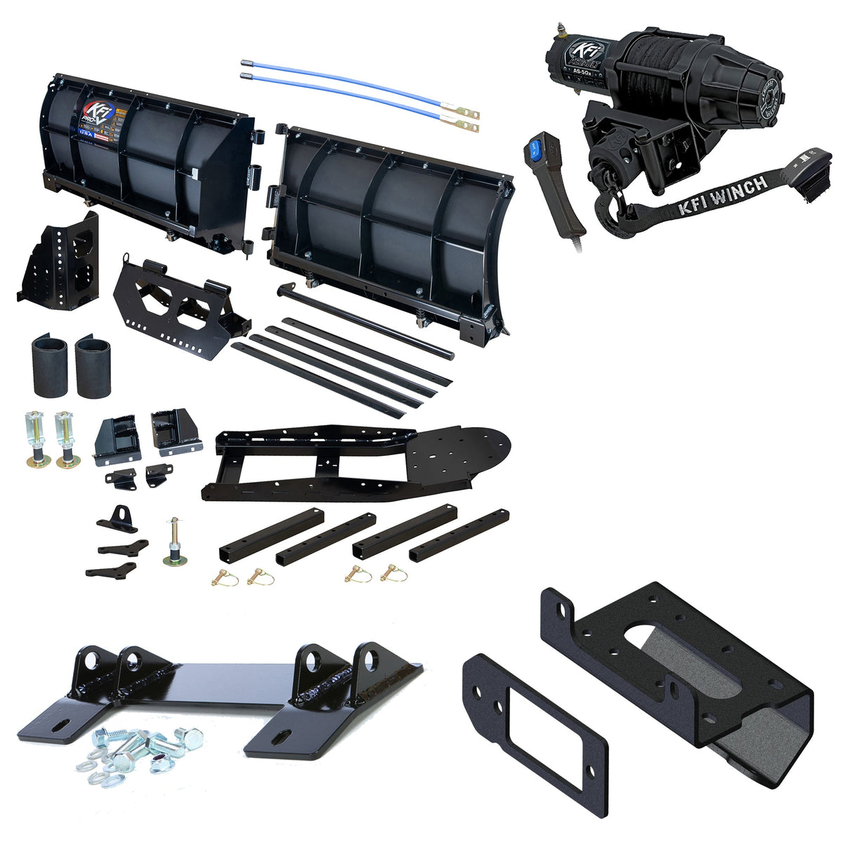 KFI Pro-V Snowplow Kit Can-Am Defender HD5 HD7 HD8 HD9 HD10 - MojoMotoSport.com