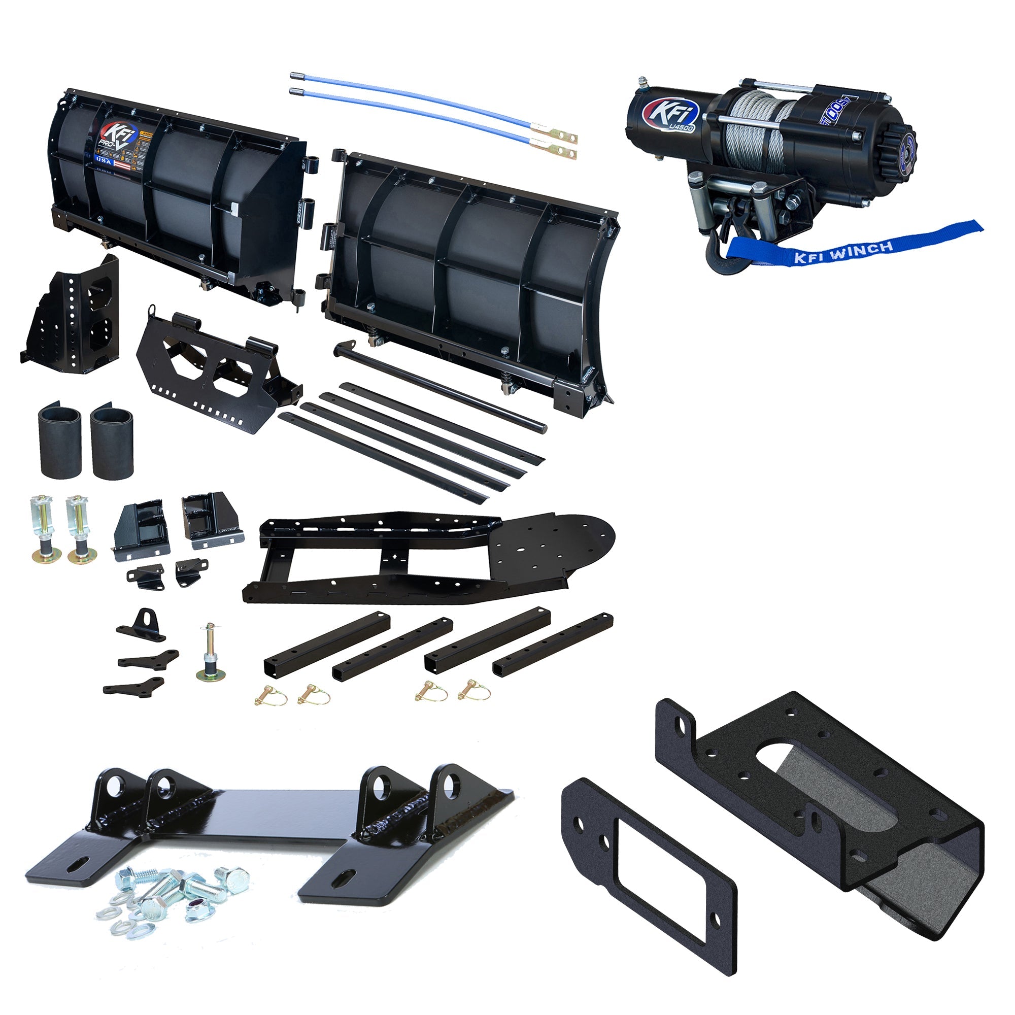 KFI Pro-V Snowplow Kit Can-Am Defender HD5 HD7 HD8 HD9 HD10 - MojoMotoSport.com