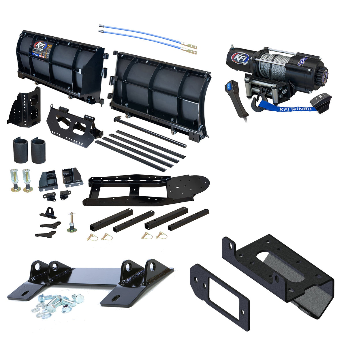 KFI Pro-V Snowplow Kit Can-Am Defender HD5 HD7 HD8 HD9 HD10 - MojoMotoSport.com