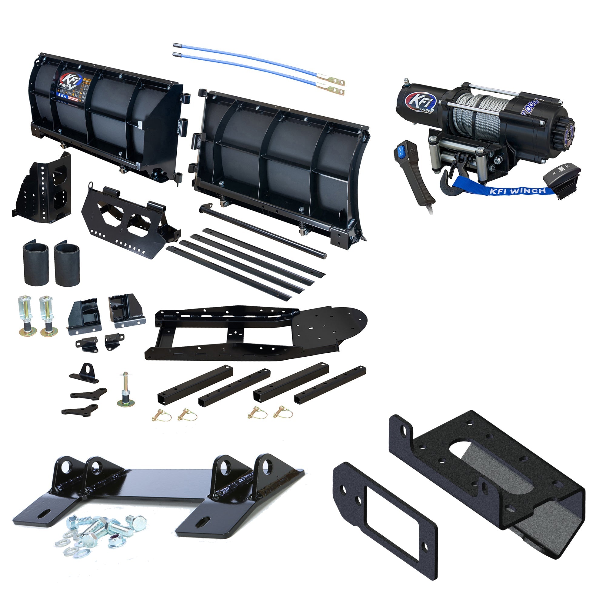 KFI Pro-V Snowplow Kit Can-Am Defender HD5 HD7 HD8 HD9 HD10 - MojoMotoSport.com