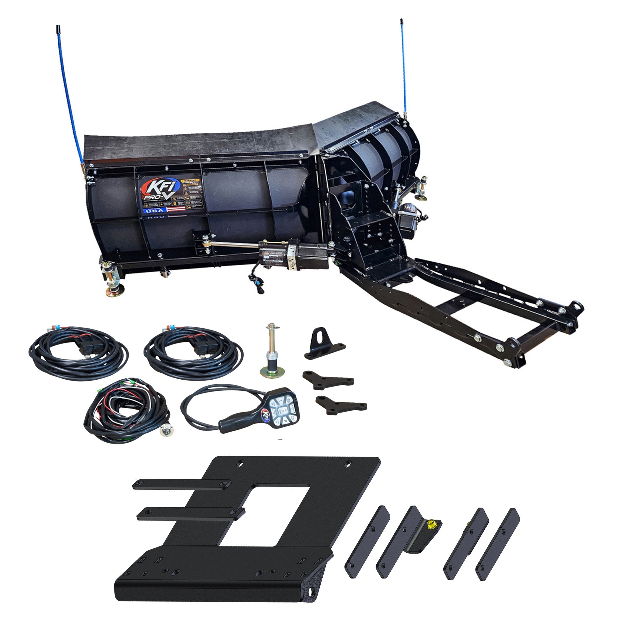 KFI V-Pro Snowplow Kit Yamaha RMAX2 & RMAX4 - MojoMotoSport.com