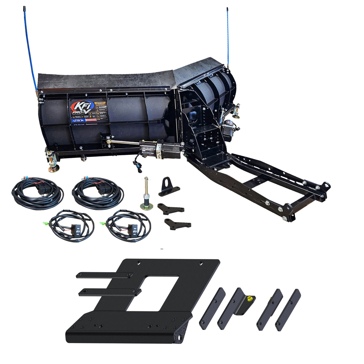 KFI V-Pro Snowplow Kit Yamaha RMAX2 & RMAX4 - MojoMotoSport.com