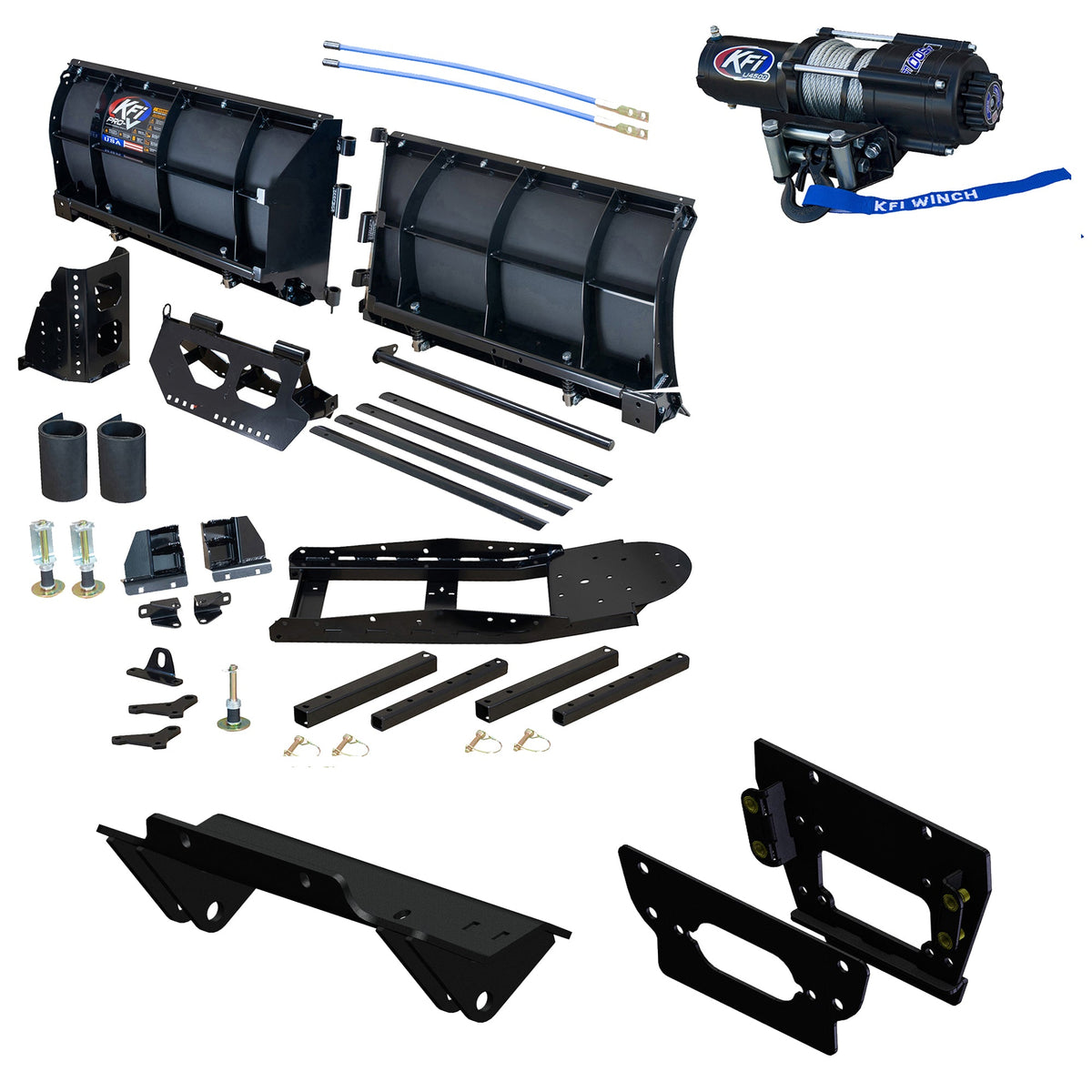KFI 80" Pro-V Snowplow Kit fits Kawasaki Teryx KRX 1000 & KRX 4 1000 - MojoMotoSport.com