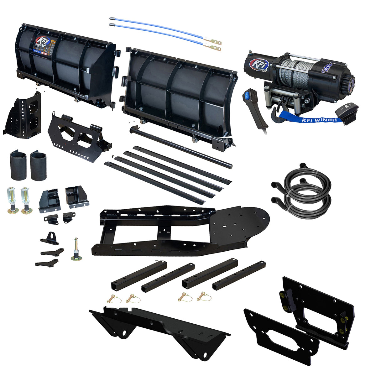 KFI 80" Pro-V Snowplow Kit fits Kawasaki Teryx KRX 1000 & KRX 4 1000 - MojoMotoSport.com