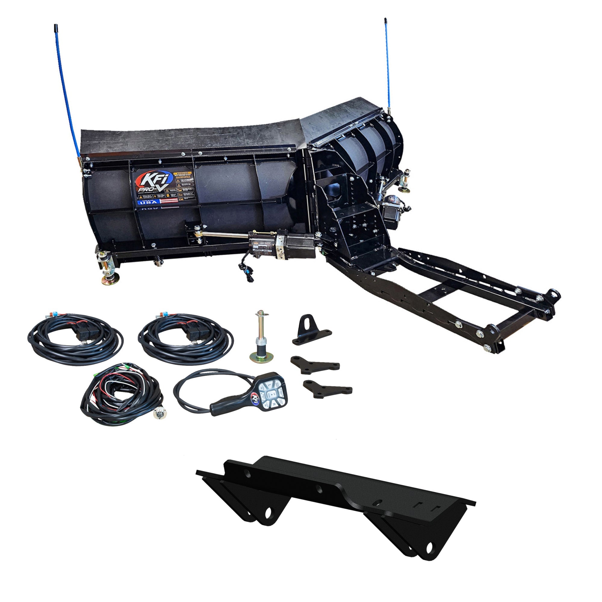 KFI 80" Pro-V Snowplow Kit fits Kawasaki Teryx KRX 1000 & KRX 4 1000 - MojoMotoSport.com