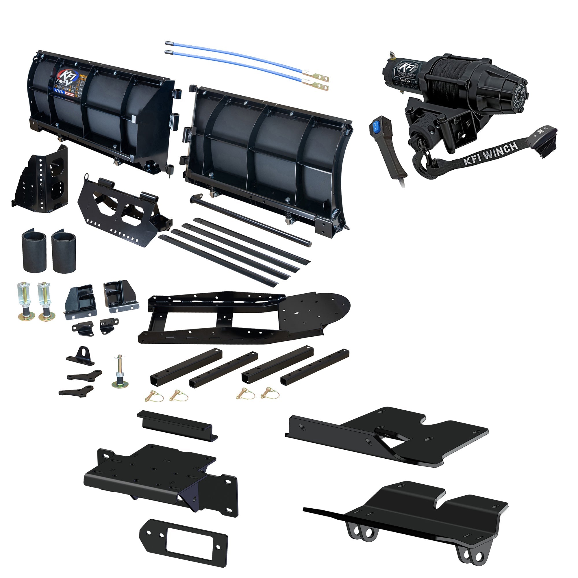 KFI Pro-V Snowplow Kit Kawasaki Ridge XR - MojoMotoSport.com