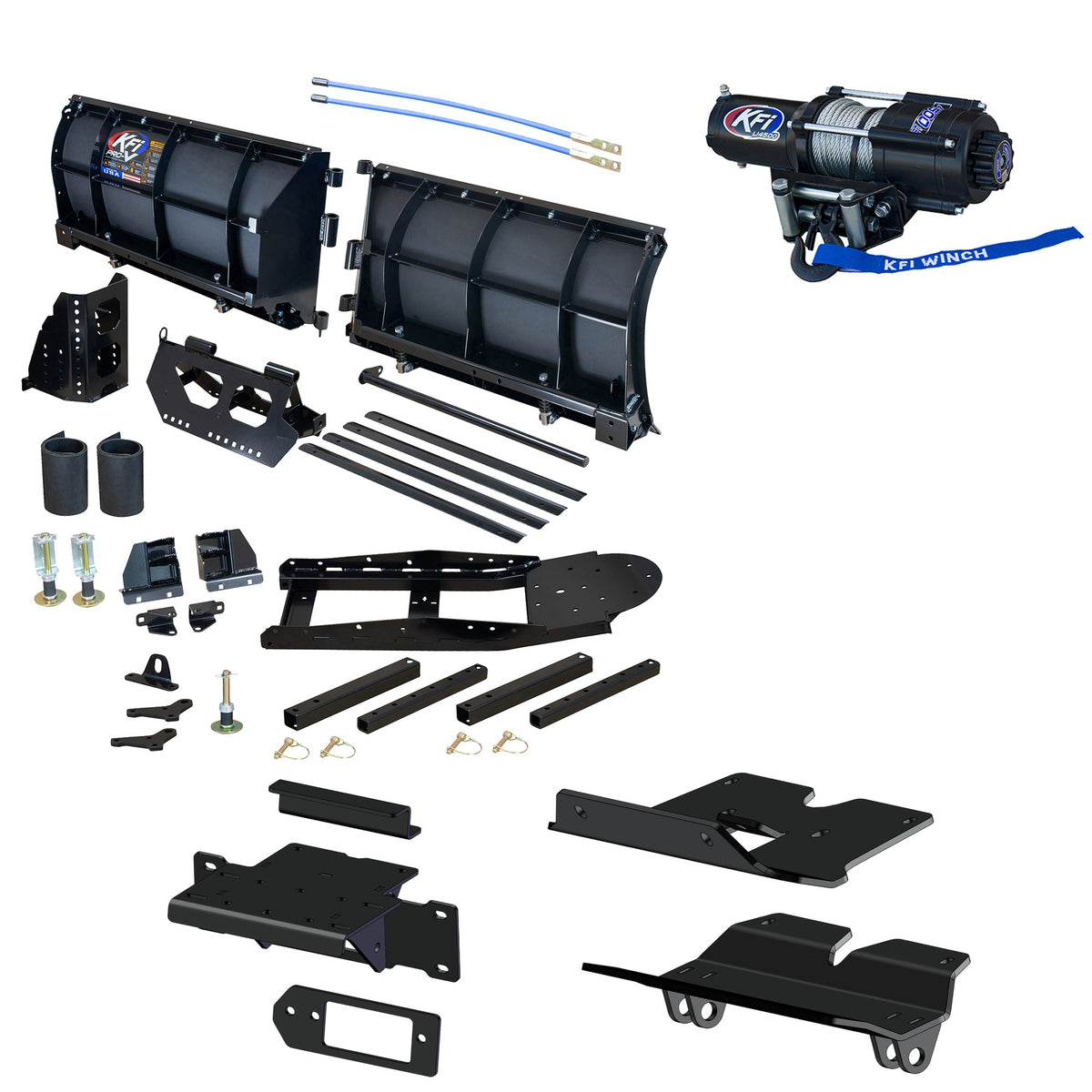 KFI Pro-V Snowplow Kit Kawasaki Ridge XR - MojoMotoSport.com