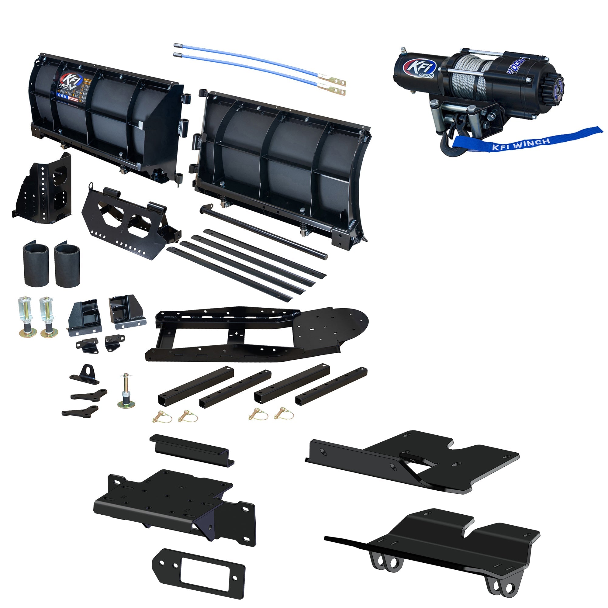 KFI Pro-V Snowplow Kit Kawasaki Ridge XR - MojoMotoSport.com