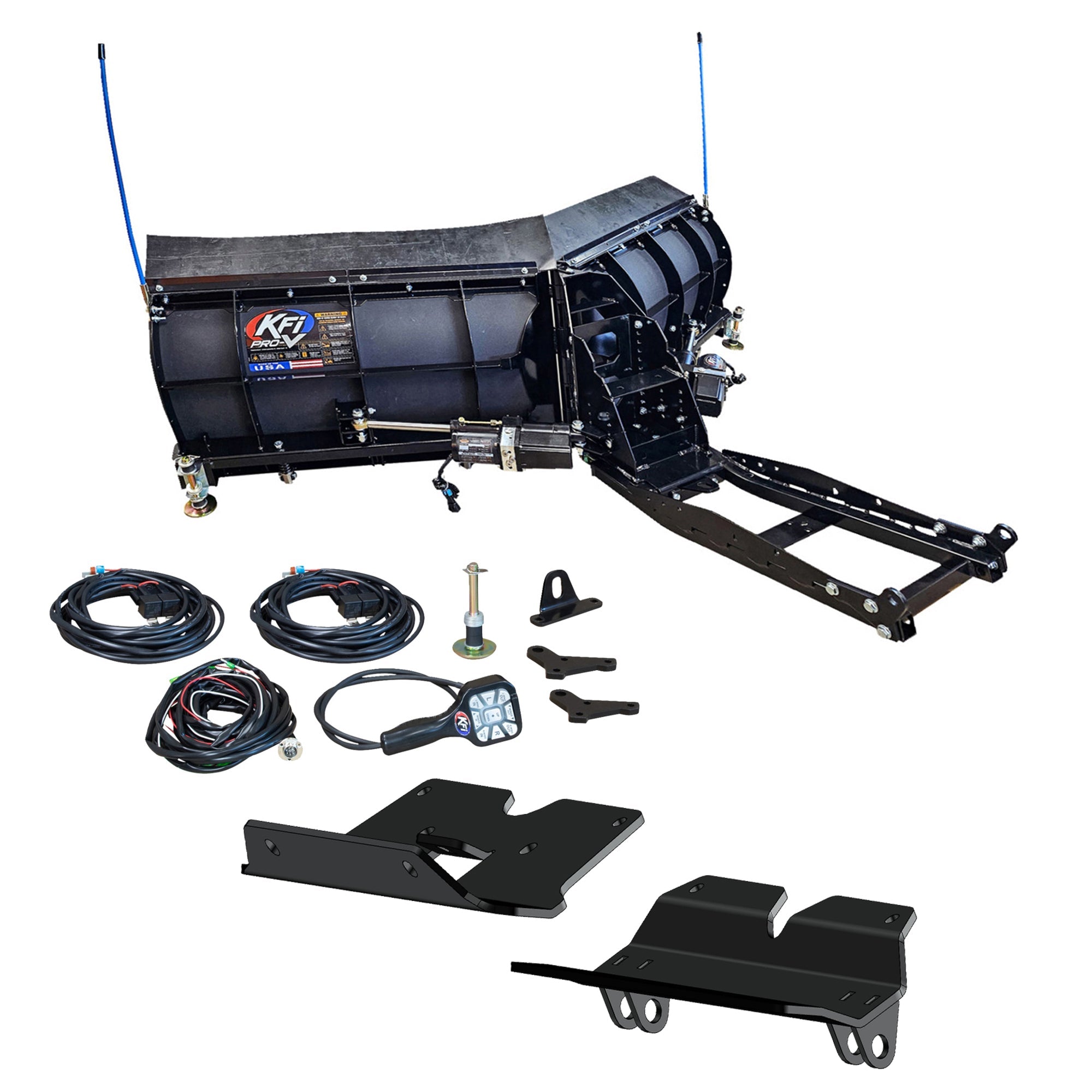 KFI Pro-V Snowplow Kit Kawasaki Ridge XR - MojoMotoSport.com