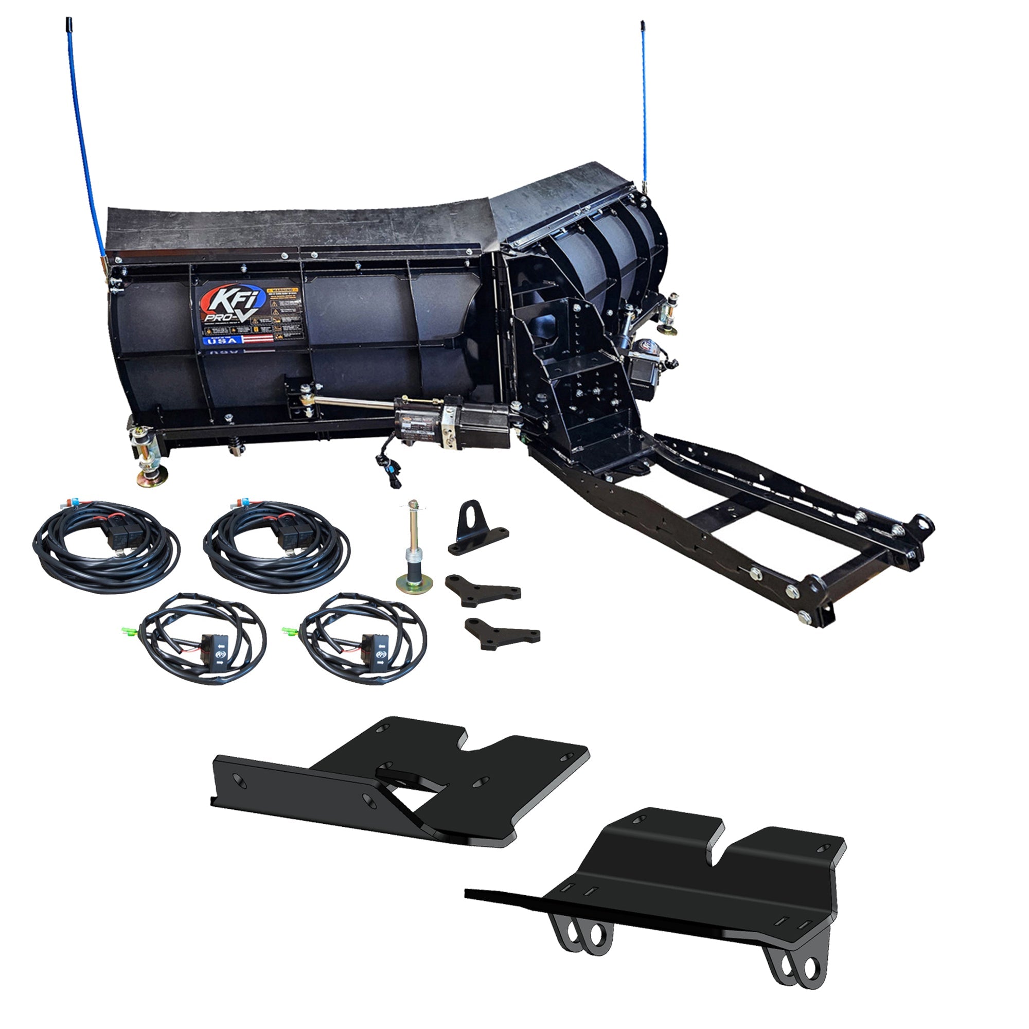 KFI Pro-V Snowplow Kit Kawasaki Ridge XR - MojoMotoSport.com