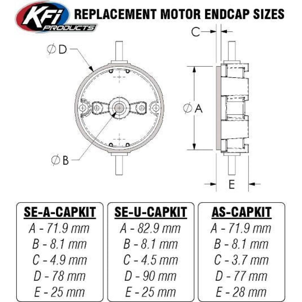 KFI Winch Replacement Motor End Cap | SE-A-CAPKIT