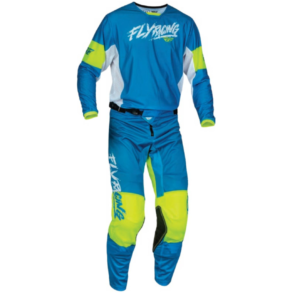 Fly Racing Youth Kinetic Mesh Khaos 2024 Jersey/Pant Kit