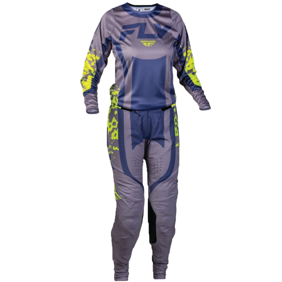 Fly Racing 2027 Women's Lite Flake Gearset - Lavendar/Blue/Yellow