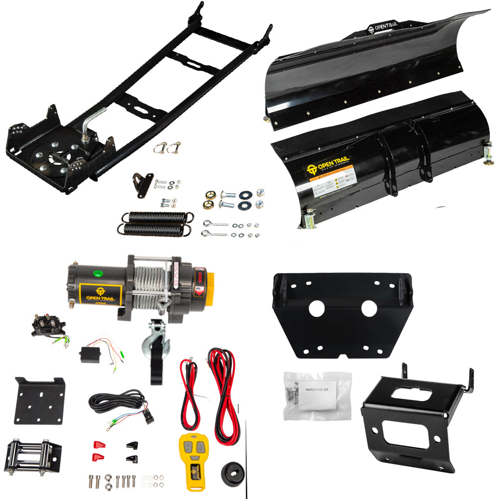 Open Trail Snowplow Kit Kawasaki 650/750 Brute Force (2005 - 2024) - MojoMotoSport.com