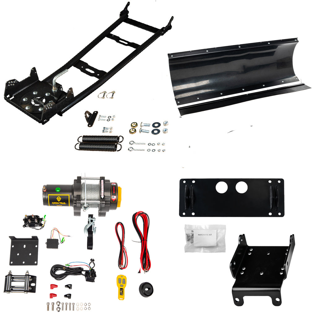 Open Trail Snowplow Kit Suzuki 450, 500, 700, 750 King Quad ATV - MojoMotoSport.com