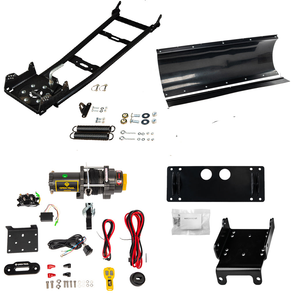 Open Trail Snowplow Kit Suzuki 450, 500, 700, 750 King Quad ATV - MojoMotoSport.com