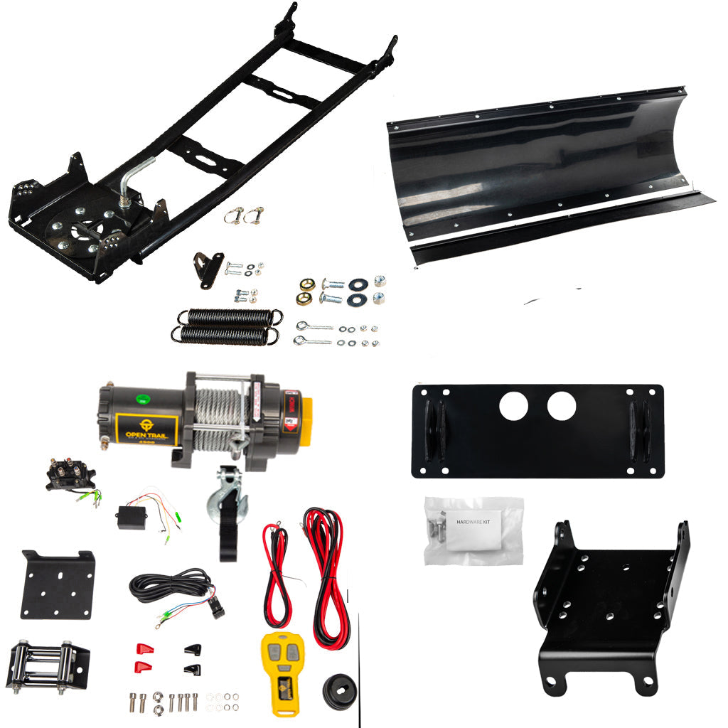Open Trail Snowplow Kit Suzuki 450, 500, 700, 750 King Quad ATV - MojoMotoSport.com