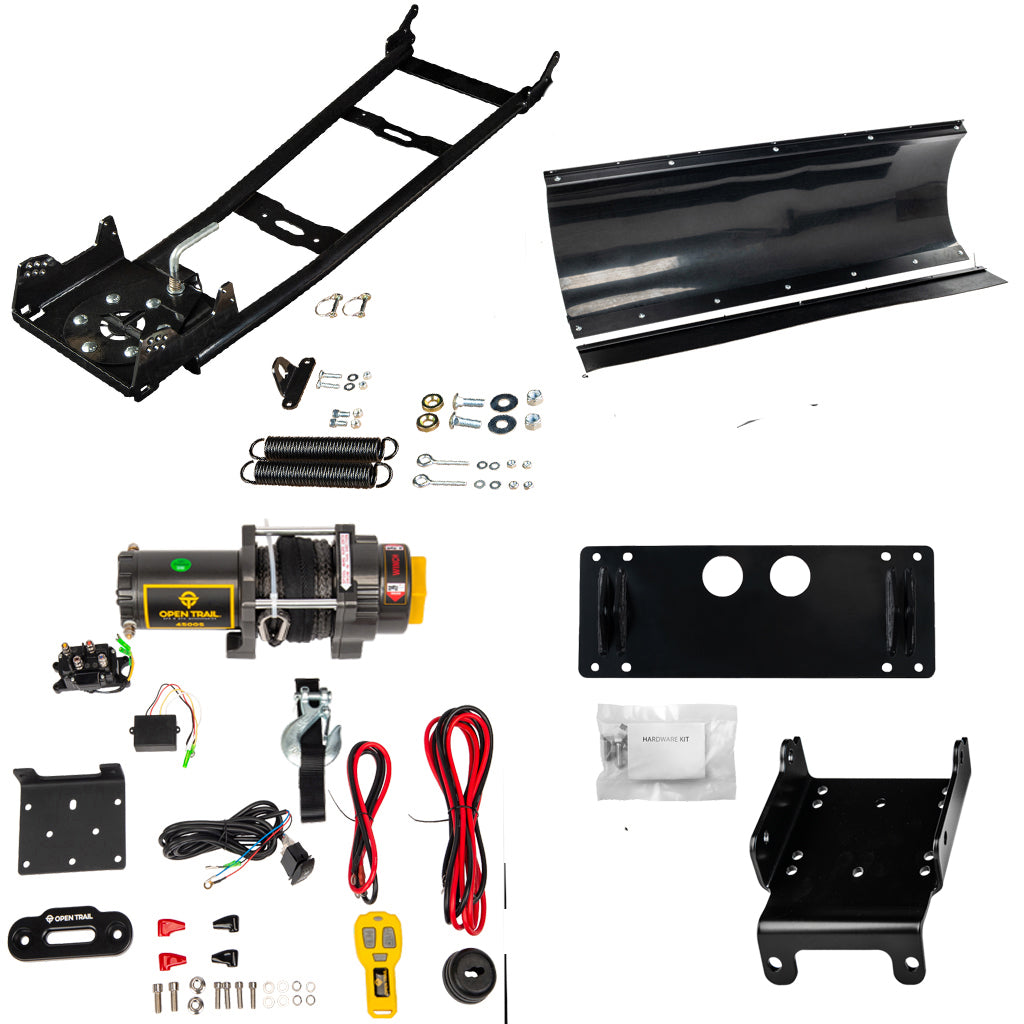 Open Trail Snowplow Kit Suzuki 450, 500, 700, 750 King Quad ATV - MojoMotoSport.com