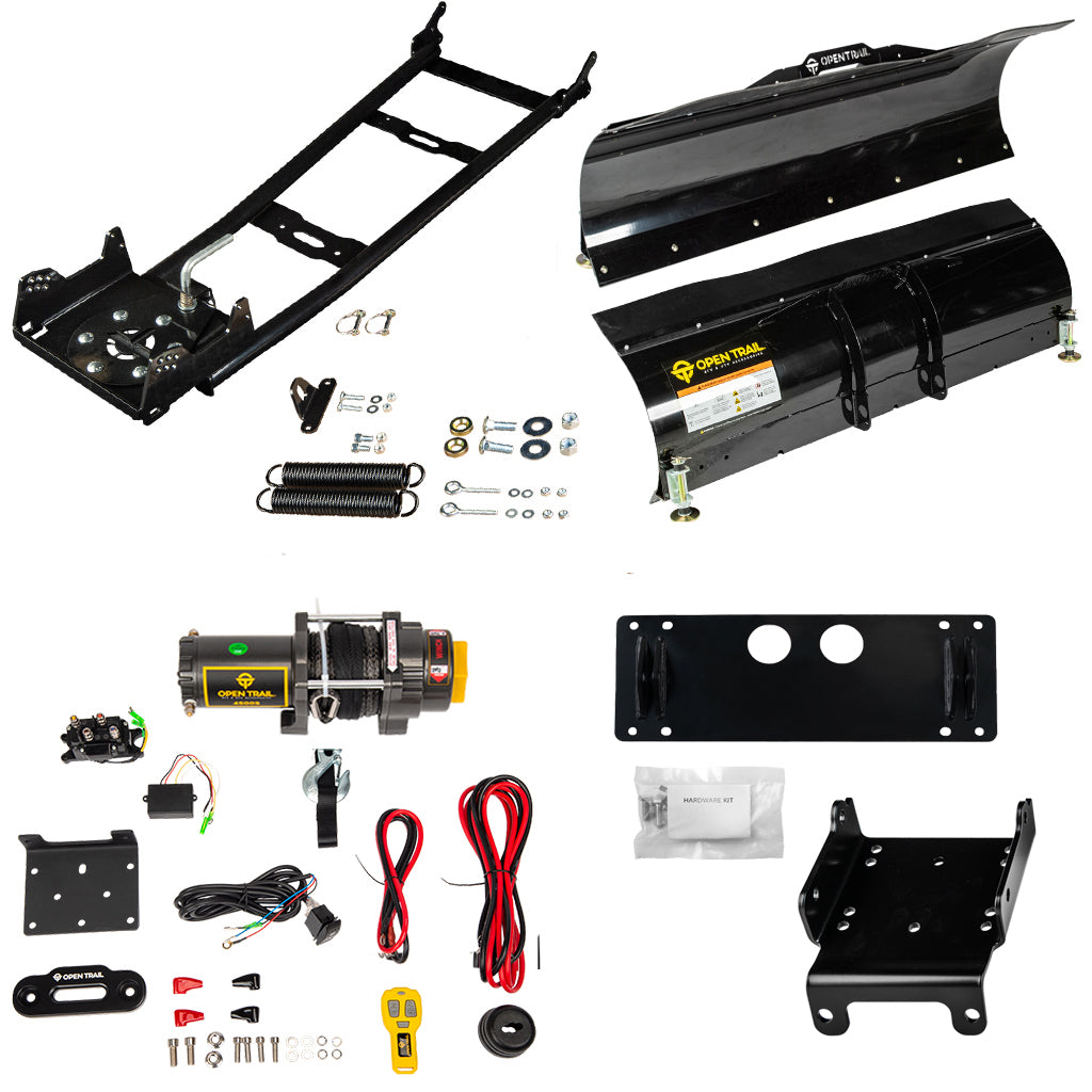 Open Trail Snowplow Kit Suzuki 450, 500, 700, 750 King Quad ATV - MojoMotoSport.com
