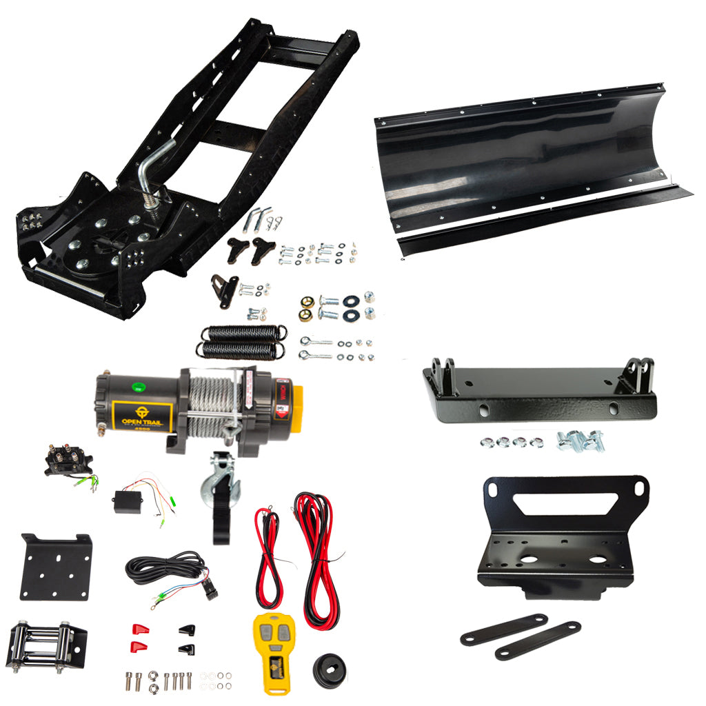 Open Trail Snowplow Kit John Deere Gator XUV 550/560/590 - MojoMotoSport.com