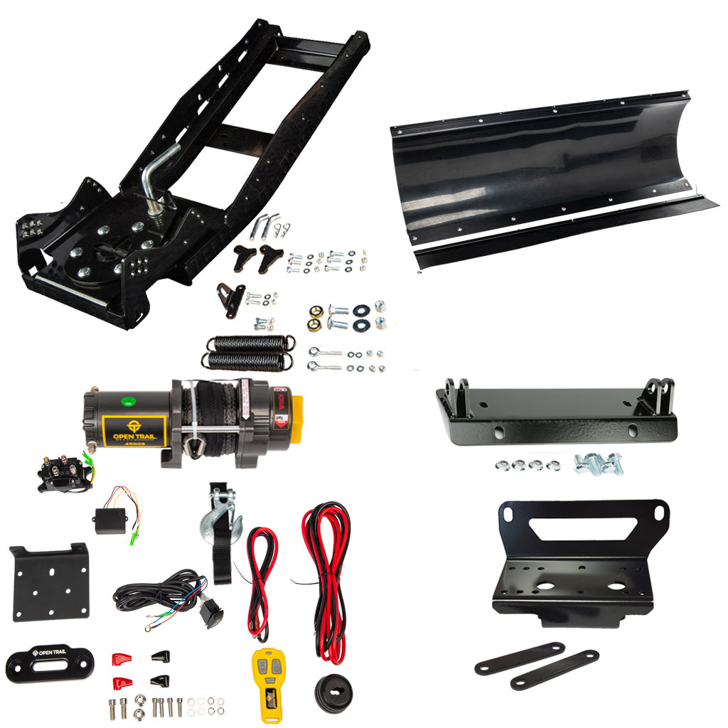 Open Trail Snowplow Kit John Deere Gator XUV 550/560/590 - MojoMotoSport.com