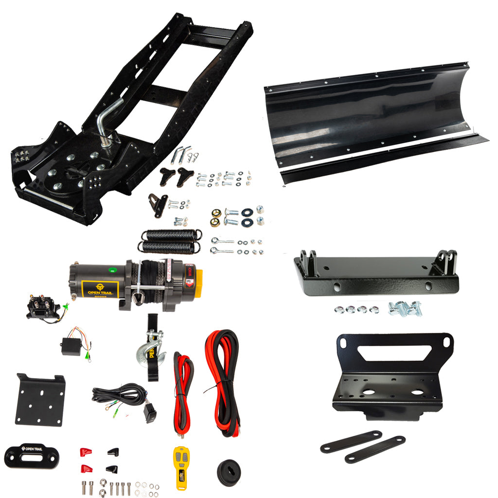 Open Trail Snowplow Kit John Deere Gator XUV 550/560/590 - MojoMotoSport.com