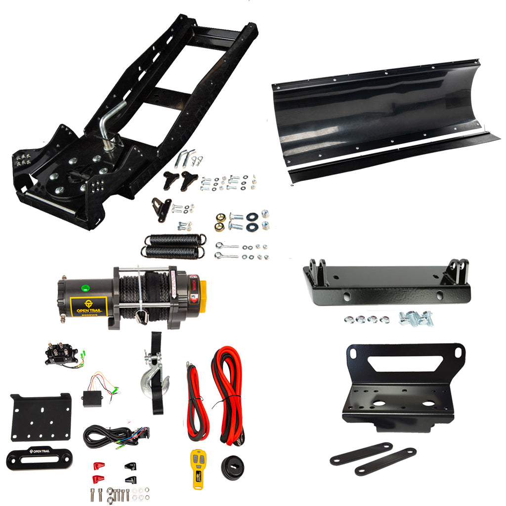 Open Trail Snowplow Kit John Deere Gator XUV 550/560/590 - MojoMotoSport.com