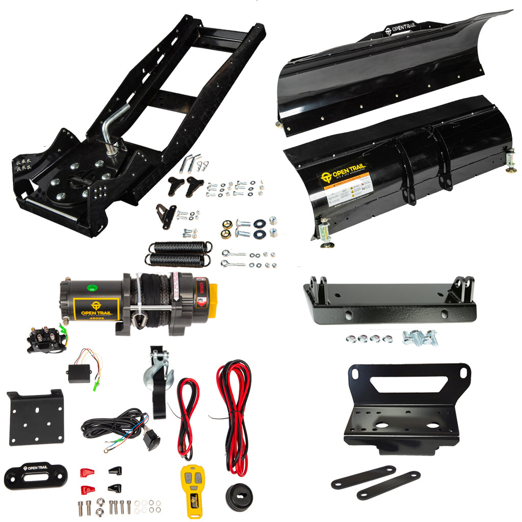 Open Trail Snowplow Kit John Deere Gator XUV 550/560/590 - MojoMotoSport.com
