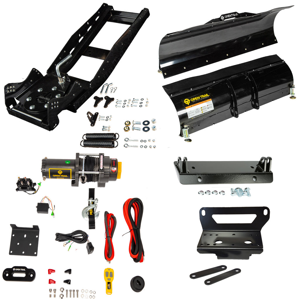 Open Trail Snowplow Kit John Deere Gator XUV 550/560/590 - MojoMotoSport.com