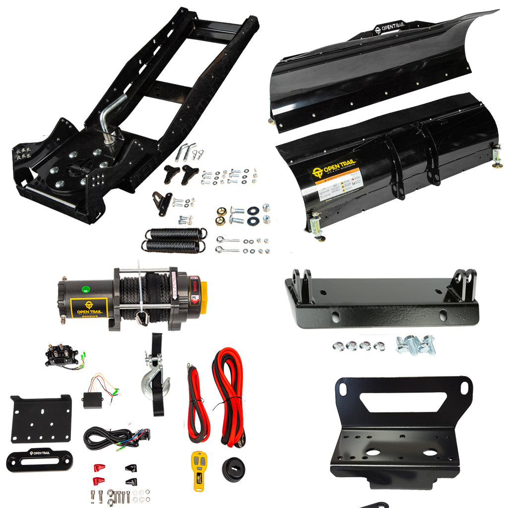 Open Trail Snowplow Kit John Deere Gator XUV 550/560/590 - MojoMotoSport.com