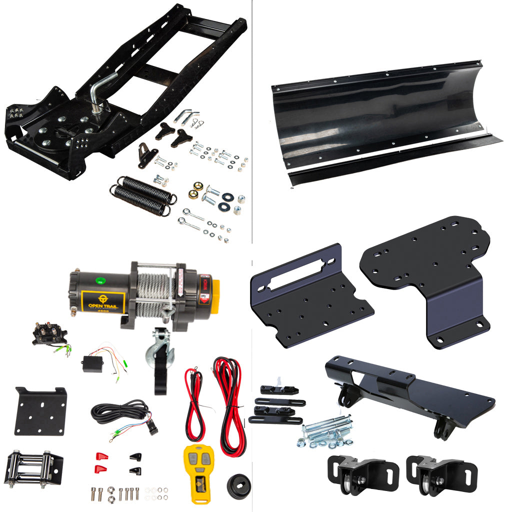 Open Trail Snowplow Kit fits Yamaha Rhino 450, 660, 700 - MojoMotoSport.com