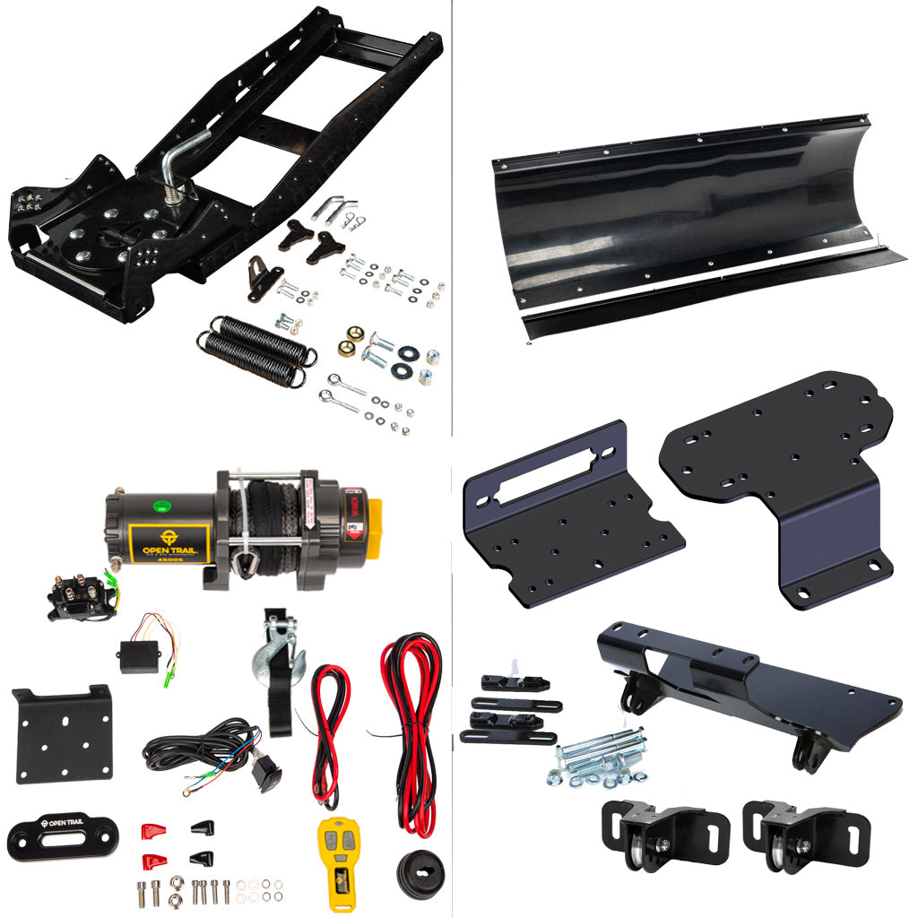 Open Trail Snowplow Kit fits Yamaha Rhino 450, 660, 700 - MojoMotoSport.com
