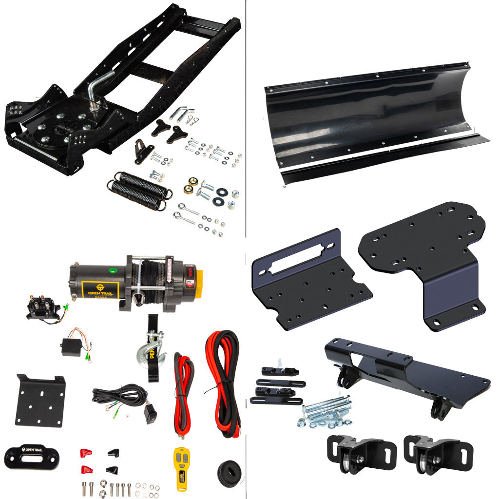 Open Trail Snowplow Kit fits Yamaha Rhino 450, 660, 700 - MojoMotoSport.com