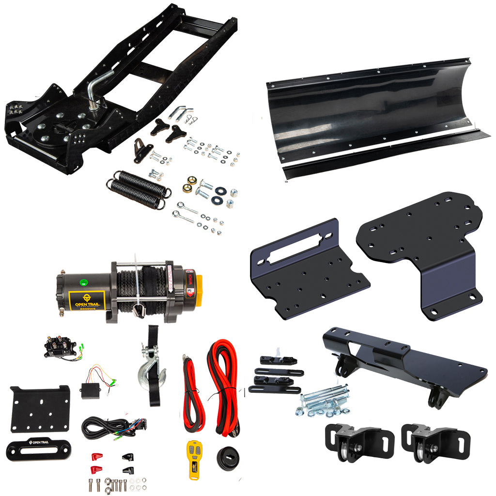 Open Trail Snowplow Kit fits Yamaha Rhino 450, 660, 700 - MojoMotoSport.com