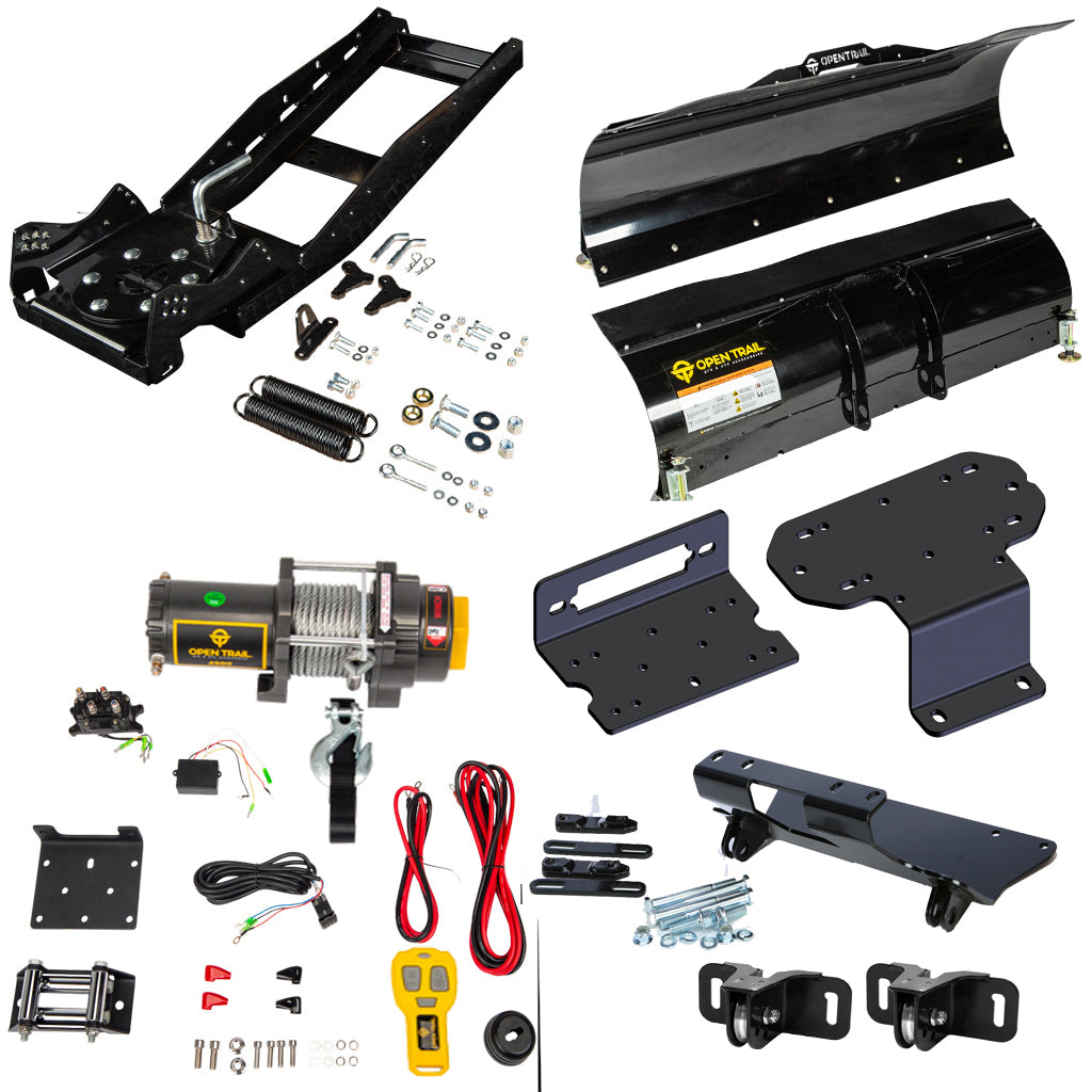 Open Trail Snowplow Kit fits Yamaha Rhino 450, 660, 700 - MojoMotoSport.com