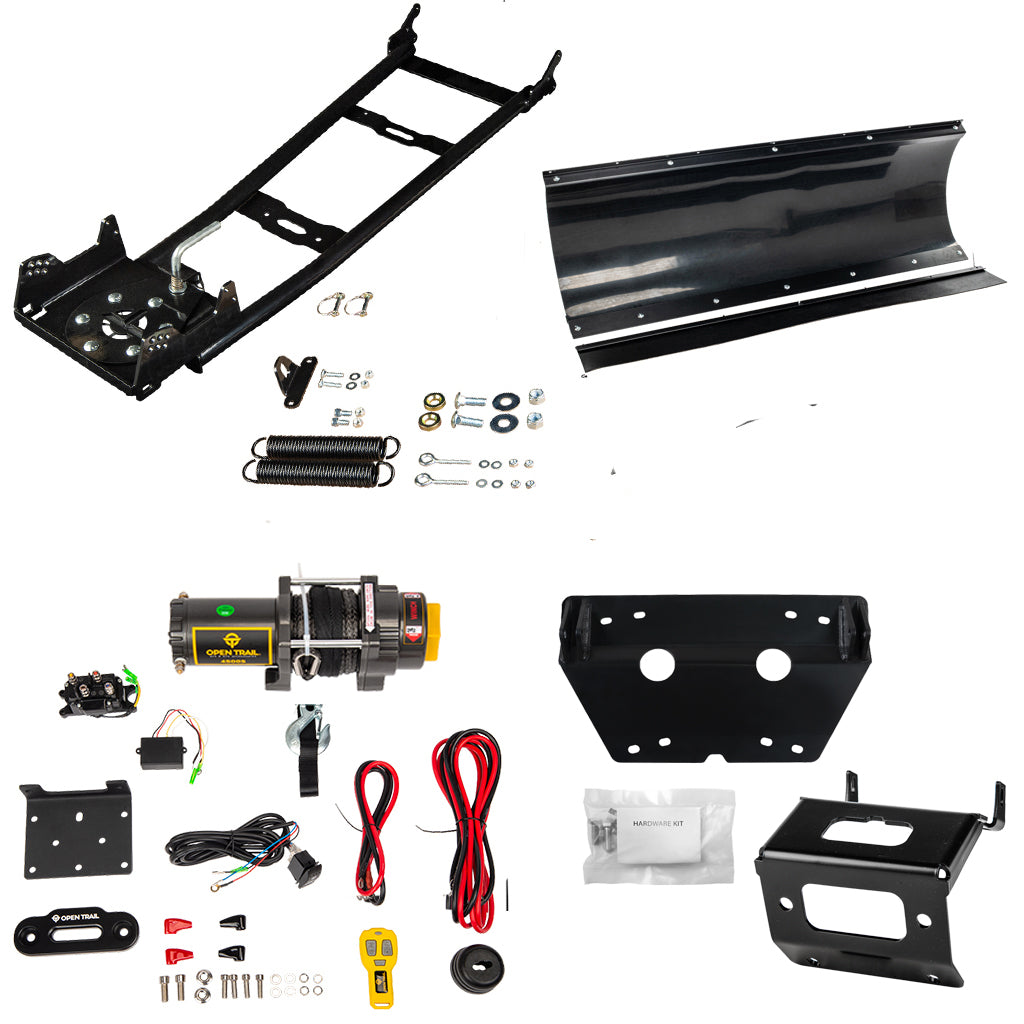 KFI Snowplow Kit fits 2014+ Honda TRX 500/520 Foreman & Rubicon & 2015+ TRX420 Rancher ATV - MojoMotoSport.com