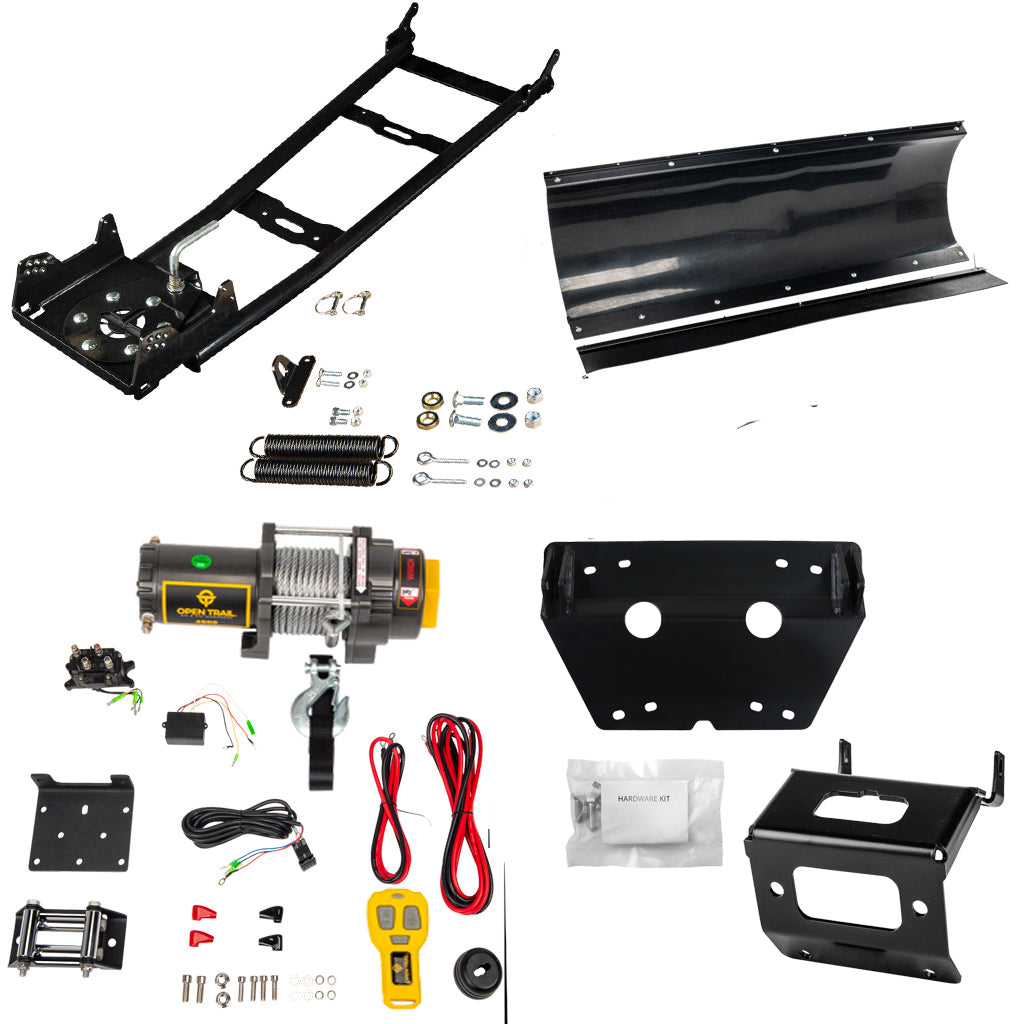 KFI Snowplow Kit fits 2014+ Honda TRX 500/520 Foreman & Rubicon & 2015+ TRX420 Rancher ATV - MojoMotoSport.com