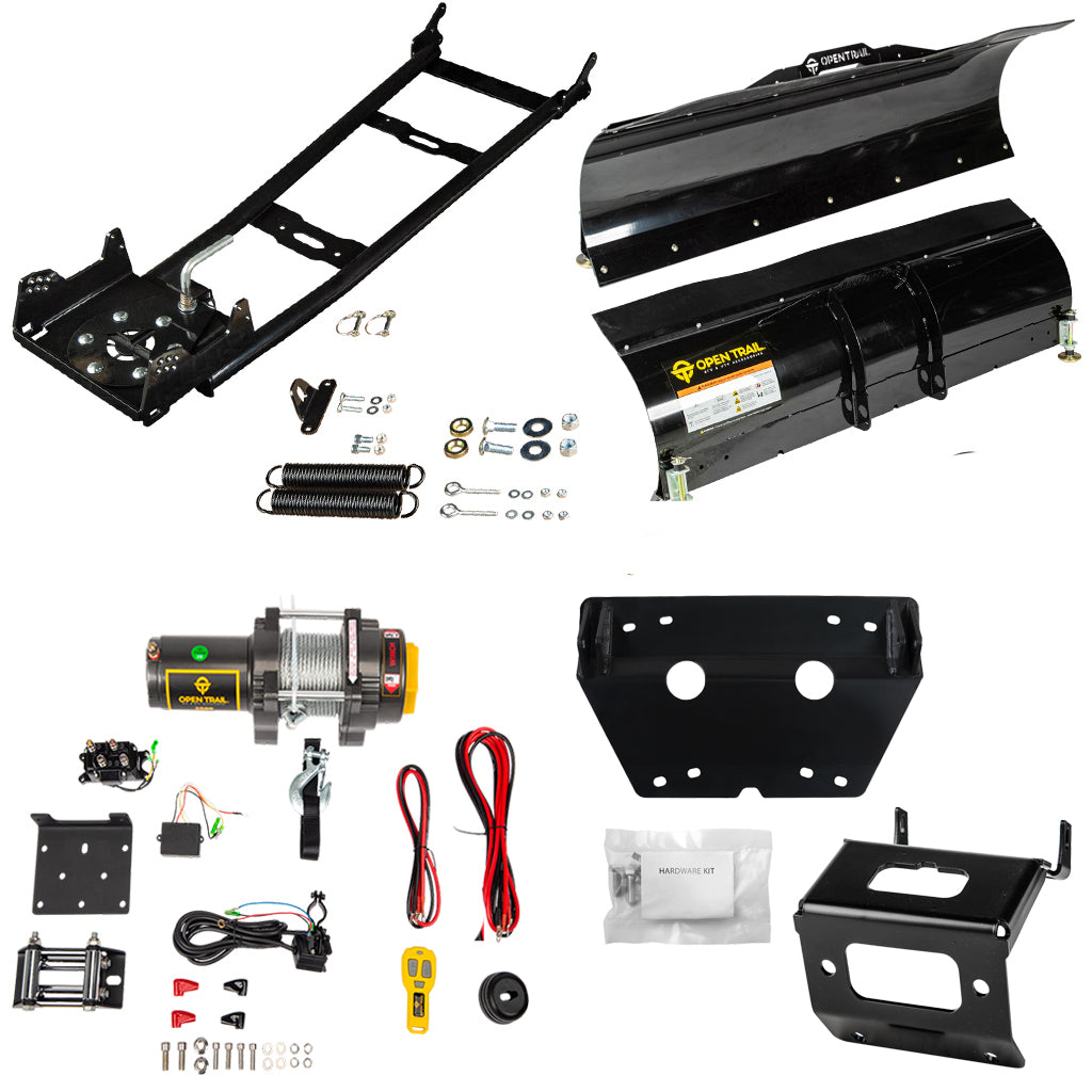 KFI Snowplow Kit fits 2014+ Honda TRX 500/520 Foreman & Rubicon & 2015+ TRX420 Rancher ATV - MojoMotoSport.com