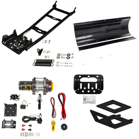 Open Trail Snowplow Kit Yamaha Kodiak 700 & Grizzly 700 ATV (2016 - on) - MojoMotoSport.com
