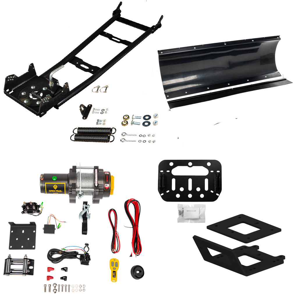 Open Trail Snowplow Kit Yamaha Kodiak 700 & Grizzly 700 ATV (2016 - on) - MojoMotoSport.com