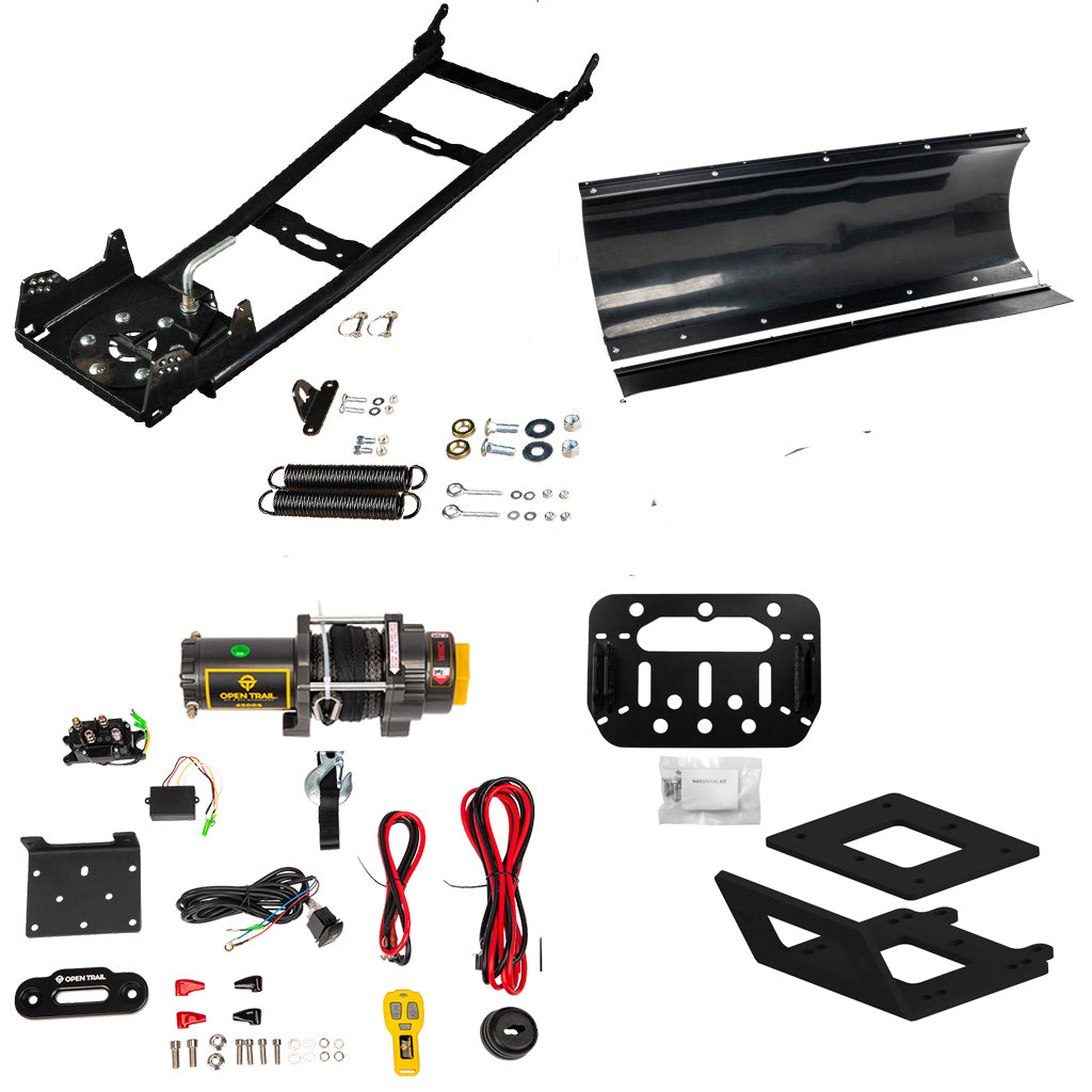 Open Trail Snowplow Kit Yamaha Kodiak 700 & Grizzly 700 ATV (2016 - on) - MojoMotoSport.com