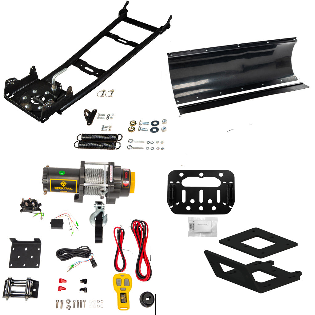 Open Trail Snowplow Kit Yamaha Kodiak 700 & Grizzly 700 ATV (2016 - on) - MojoMotoSport.com