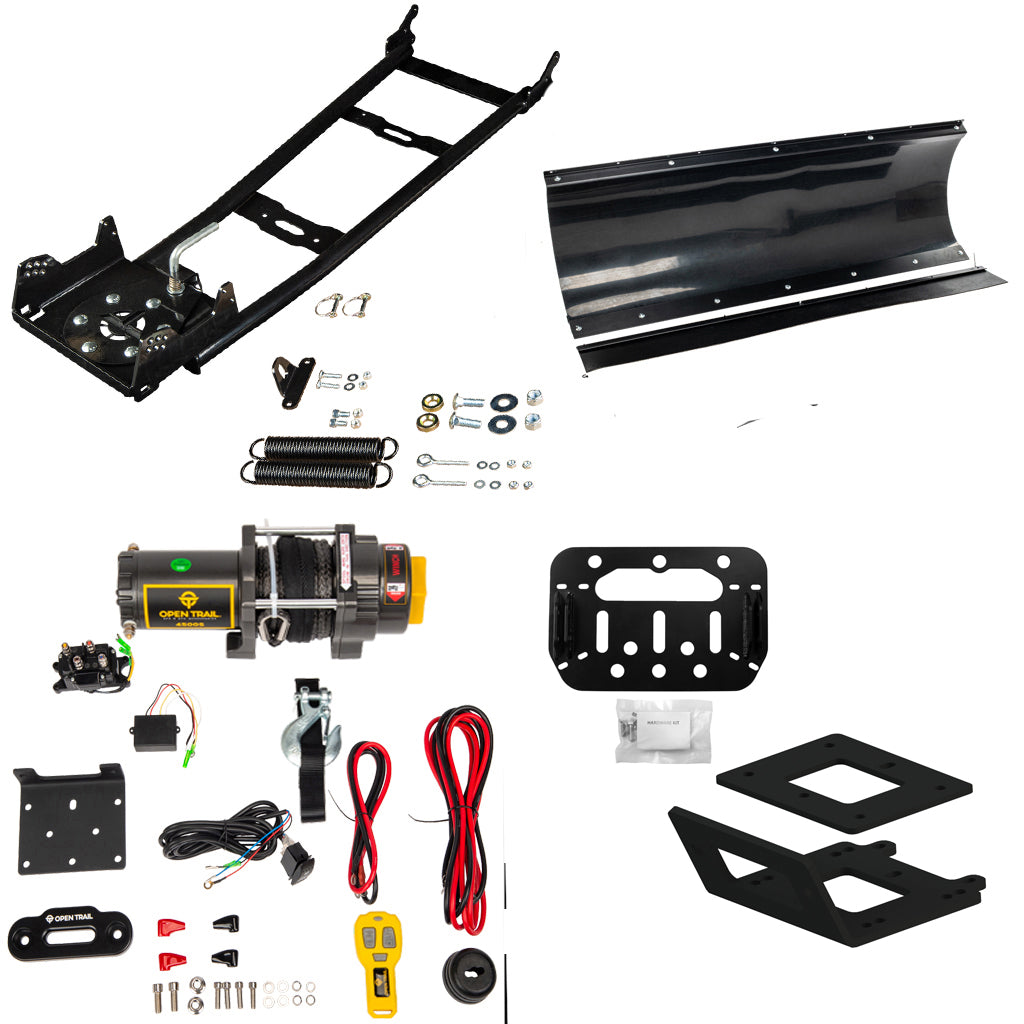 Open Trail Snowplow Kit Yamaha Kodiak 700 & Grizzly 700 ATV (2016 - on) - MojoMotoSport.com