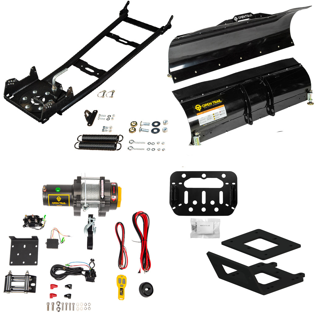 Open Trail Snowplow Kit Yamaha Kodiak 700 & Grizzly 700 ATV (2016 - on) - MojoMotoSport.com