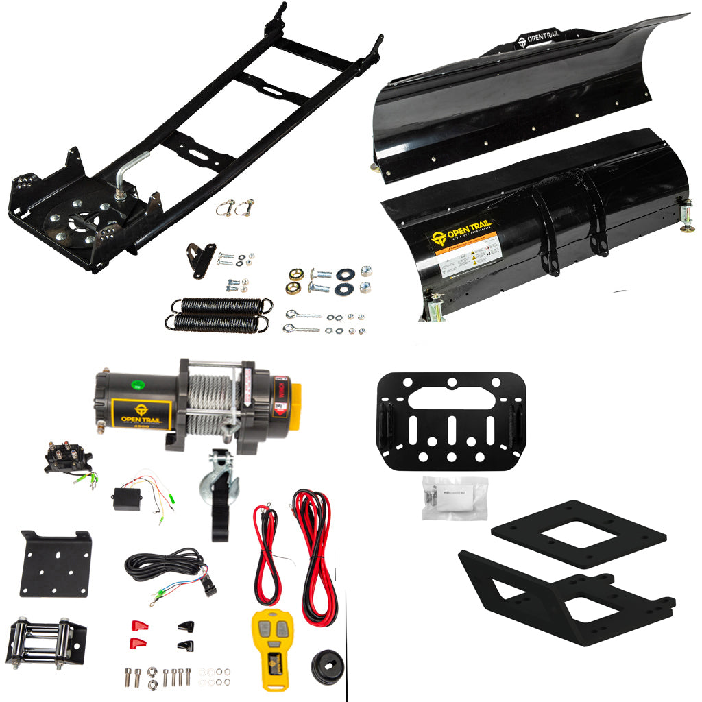 Open Trail Snowplow Kit Yamaha Kodiak 700 & Grizzly 700 ATV (2016 - on) - MojoMotoSport.com